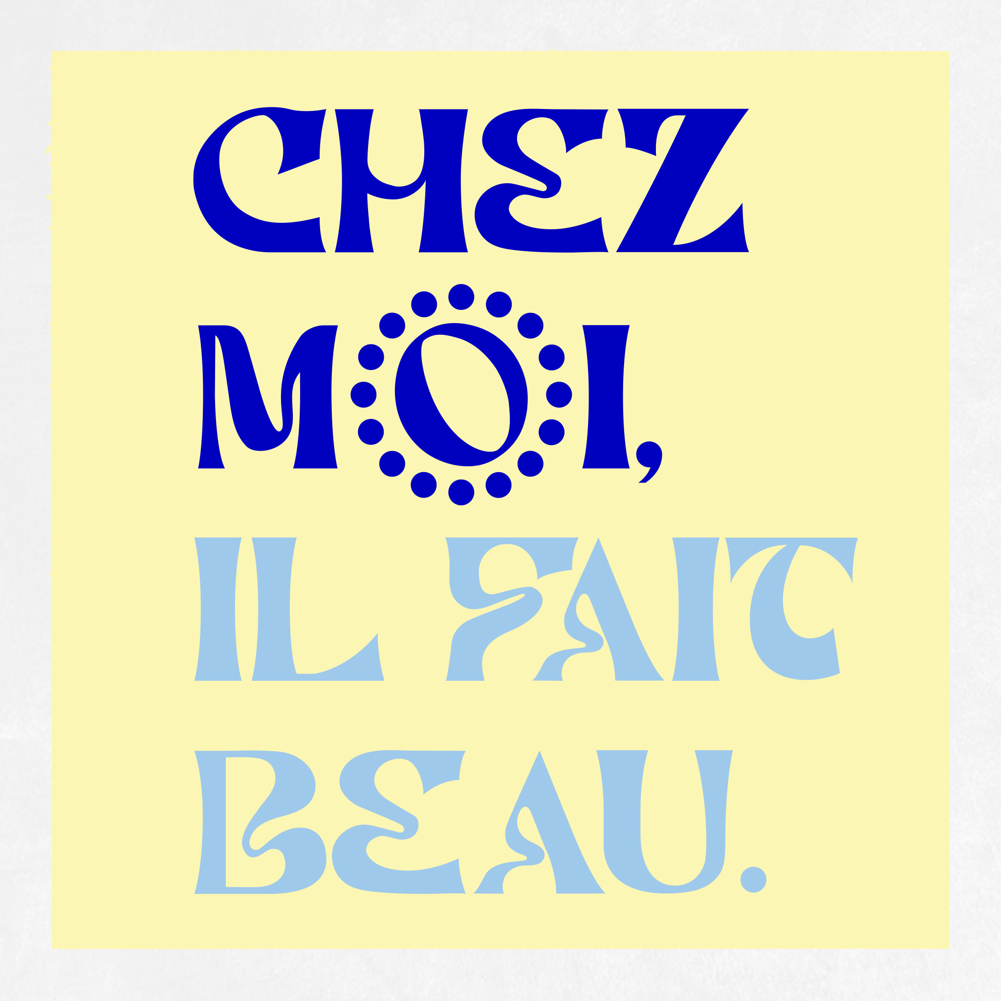 Bande annonce: Chez moi il fait beau | un podcast utopiquement réaliste.